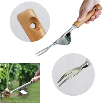 

Weeder Stainless Steel Weeding Tool Nursery Fork Seedling Transplant Shovel Garden Supplies Hot