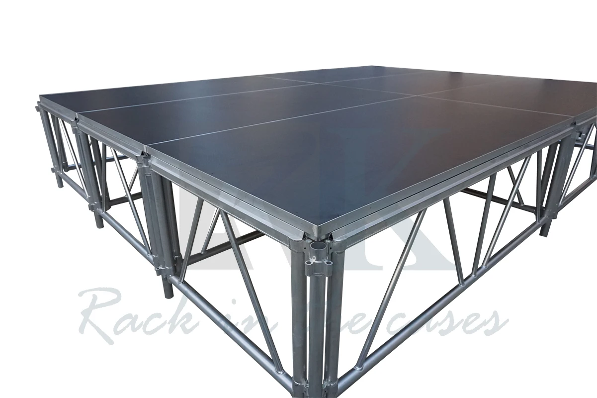 6m x 6m RK Adjustable Height 0.4m~0.5m~0.6m Aluminum Stage, Modular Stage Platform, Portable Aluminum Stage