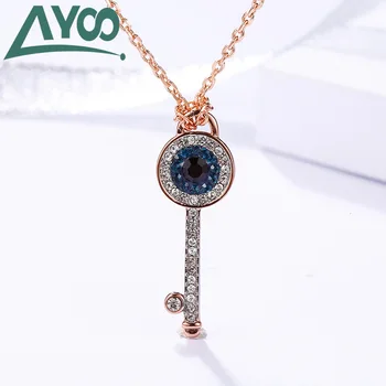 

AYOO High Quality SWA 1:1 Mystery Element Keychain Necklace Women Luxury Jewelry Gift