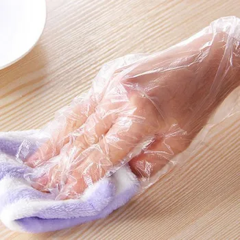 

500pcs Plastic Disposable Gloves Restaurant Home Service Catering Hygiene High Qulitity
