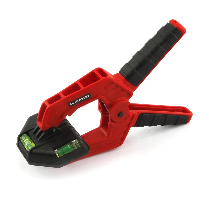 Heavy Duty Grampos Primavera para Carpinteiro com um Nível de Bolha Faça Você Mesmo Carpintaria Ferramentas Madeira Trabalho Plastic Nylon Clip