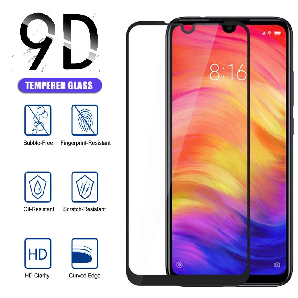 9H полное покрытие взрывозащищенное Закаленное стекло для Xiaomi Redmi Note 6 7 8 Pro Redmi 6 6A 7A K20 Pro HD пленка протектор экрана
