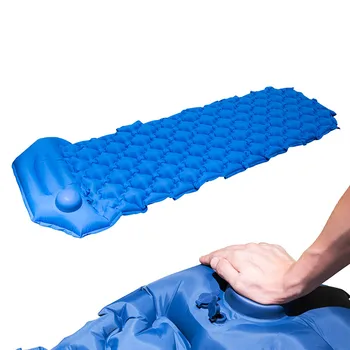 

Portable Outdoor Camping Hiking colchon inflable Thicken Moisture-proof Inflatable Sleeping Mattress Mat bed Built-in air pump