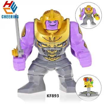 

KF893 Big Figures Building Blocks Avengers 4 Endgame Bricks Super Heroes Learning Thanos Power Stone Hulk Action Toys For Kids