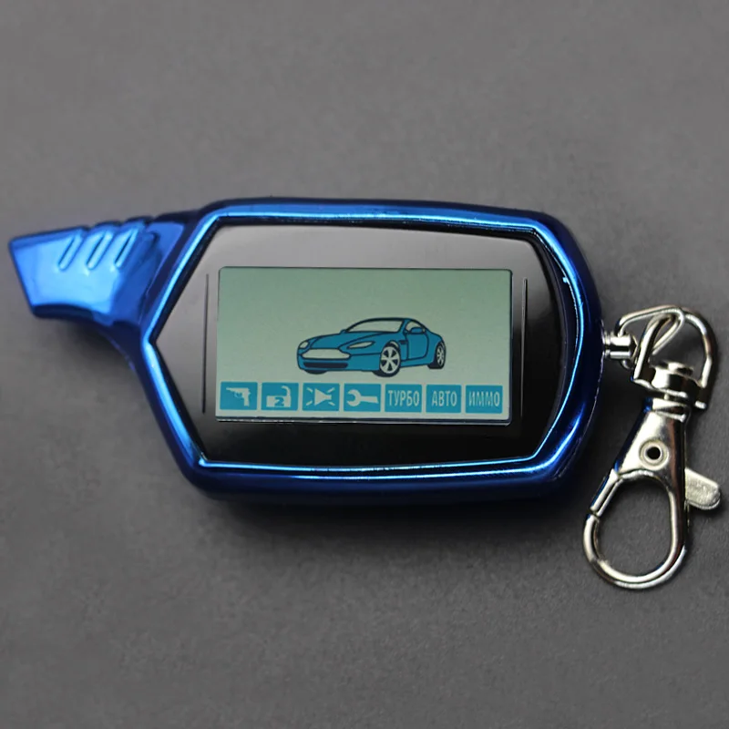 

2-way A61 LCD Remote Control Keychain+TPU Protective Case for StarLine A61 two way car alarm system Russian auto-start Key chain
