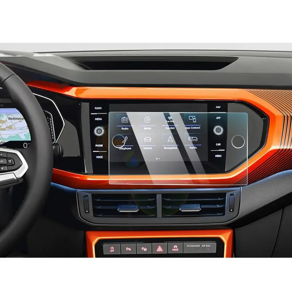 LFOTPP для Volkswagen VW T-Cross 8 дюймов Автомобильный мультимедийный радио дисплей экран протектор Авто украшение интерьера Защитная Наклейка