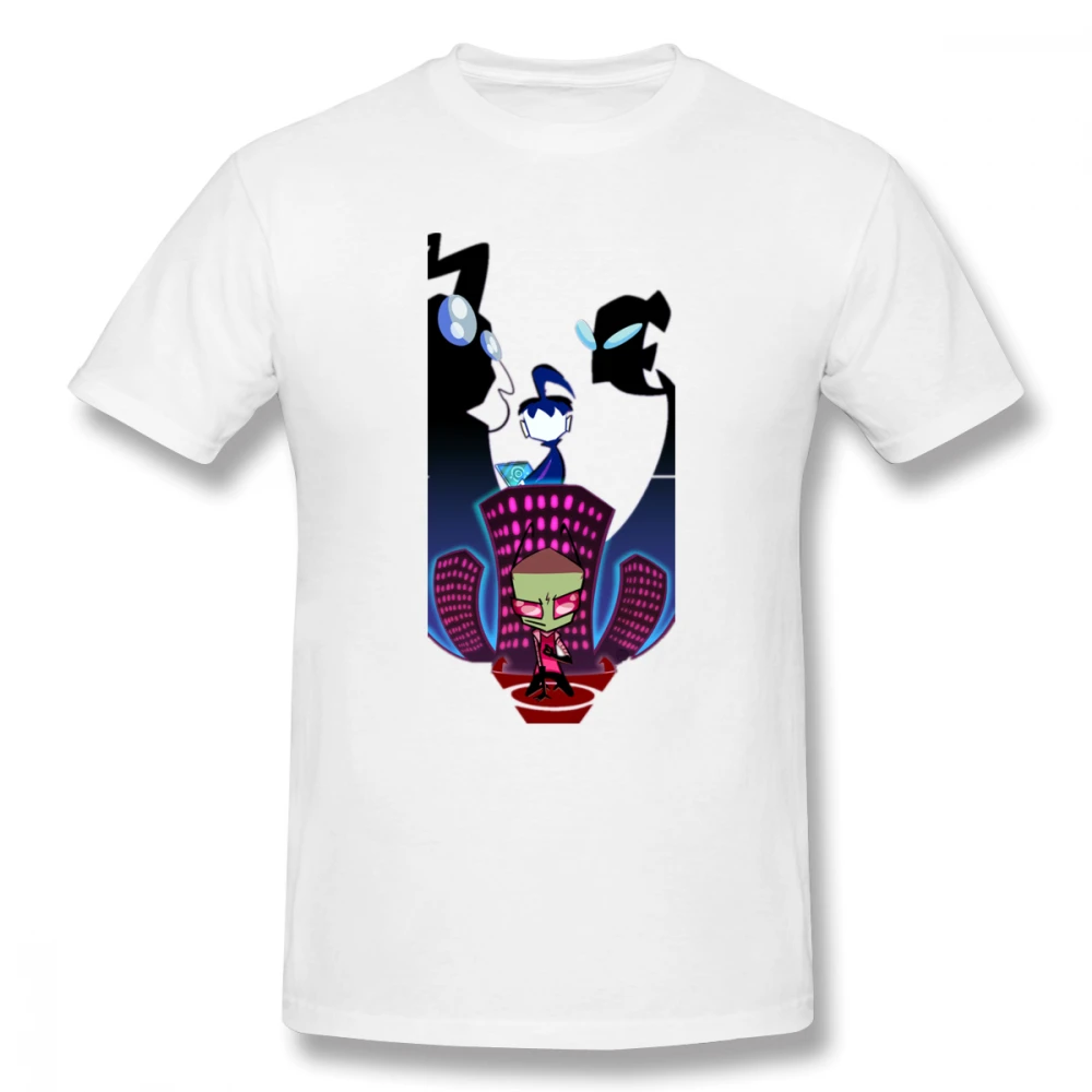 

2019 Men's Basic Short Sleeve T-Shirt 3D Print t shirt Art Invader Zim Cotton Funny T-shirt home Top Tees