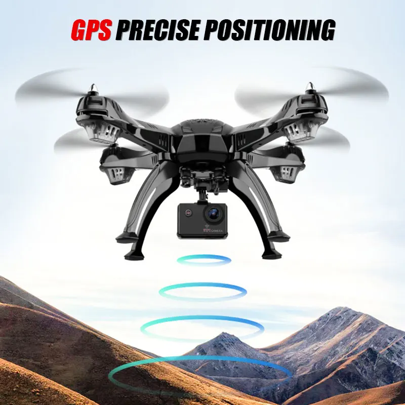 X9 профессиональная ESC камера Дрон 1080P gps wifi HD FPV Дрон на ру воздушный Квадрокоптер вертолет селфи игрушки малыш долгий срок службы батареи