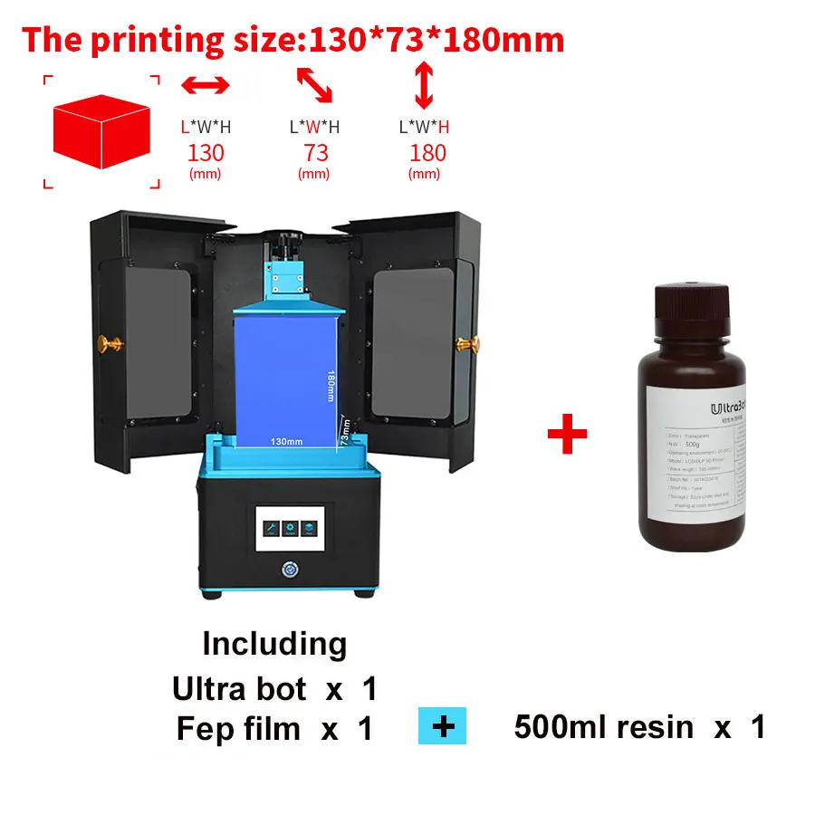 Package 6 Ультработ lcd 3d принтер размера плюс UV Собранный 2K экран Off-Line Print Impresora 3d Drucker Impressora UV смола - Цвет: Package 6
