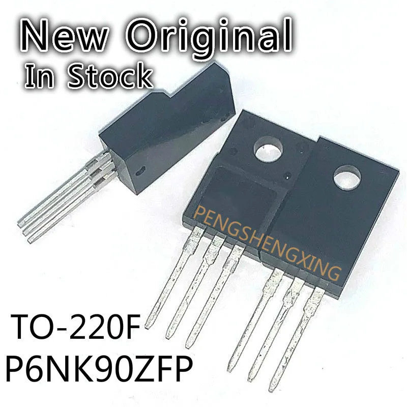 

10PCS/LOT STP6NK90ZFP P6NK90ZFP TO-220F 900V 5.8A New original spot hot sale