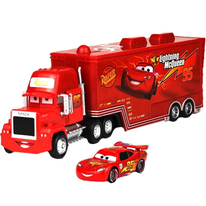 

Disney Toys Set Disney Pixar Car 3 Lightning McQueen Jackson Storm+Mack Uncle Truck Toys Set Metal Alloy Car Model Toy Kids Gift