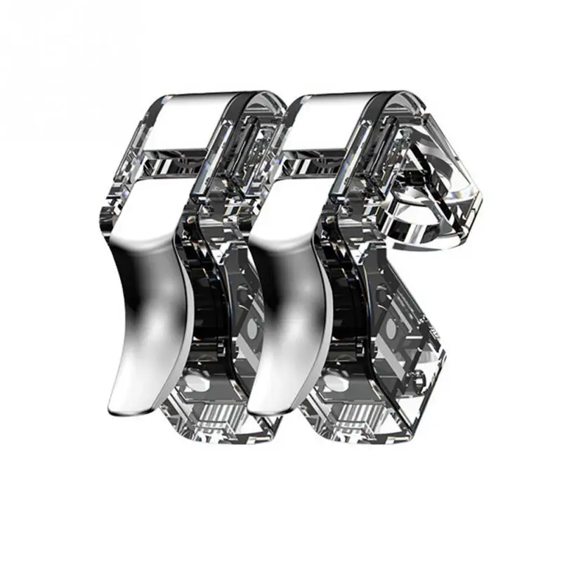 

1 pair Removable Metal Accessories Transparent Fixed Screw Auxiliary Gaming Controller Trigger Universal Fire Button Phone Games
