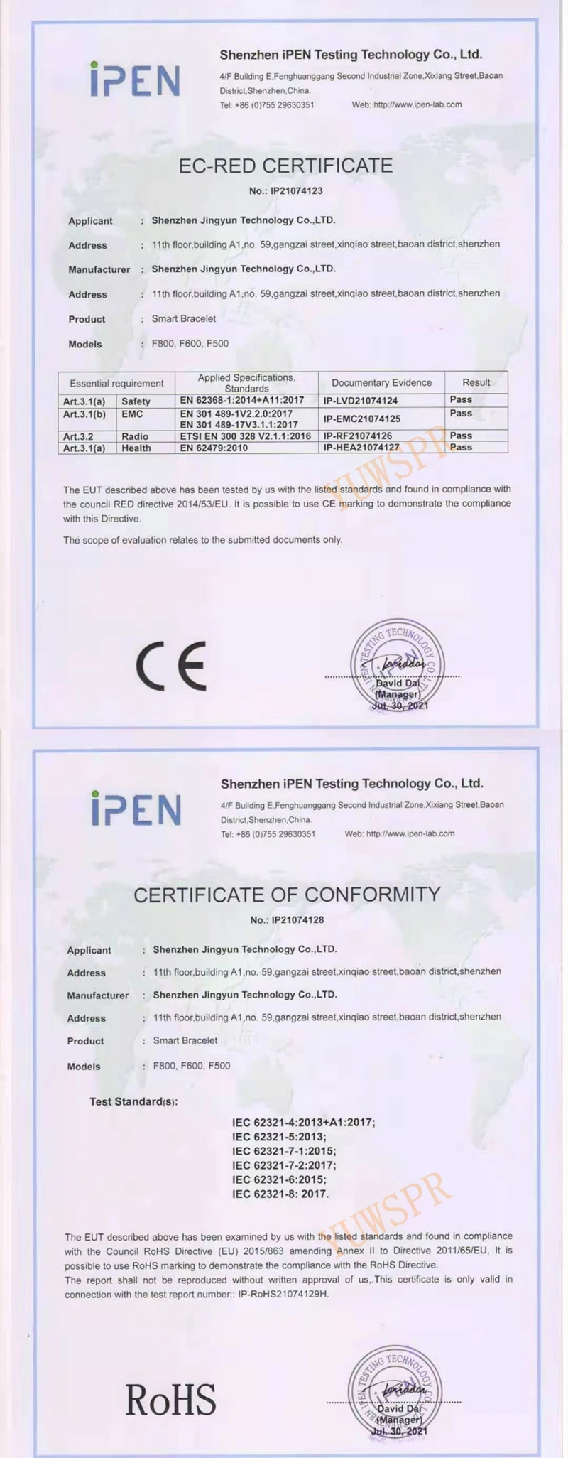 Smartwatches 650nm Laser Treatment Real ECG PPG Blood Pressure Heart Rate Healthy Tracking Work with Xiaomi Android iPhone F800