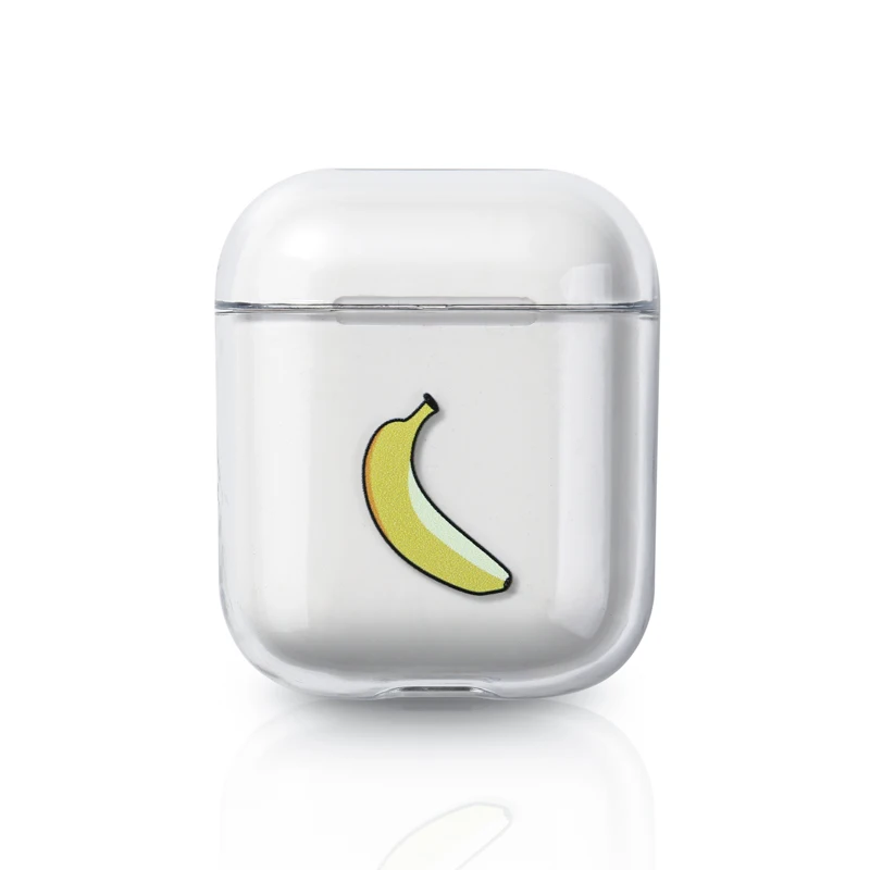 KJOEW пара мультфильм Прозрачный наушник крышка подходит для apple AirPods1 2 шт чистый цвет милый анти-падение крышка наушников - Цвет: 4