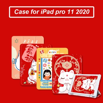 

for iPad Pro 11 2020 Case with Pencil Holder Tablet Transparent Back Cover Case for iPad Pro 2020 11 Inch