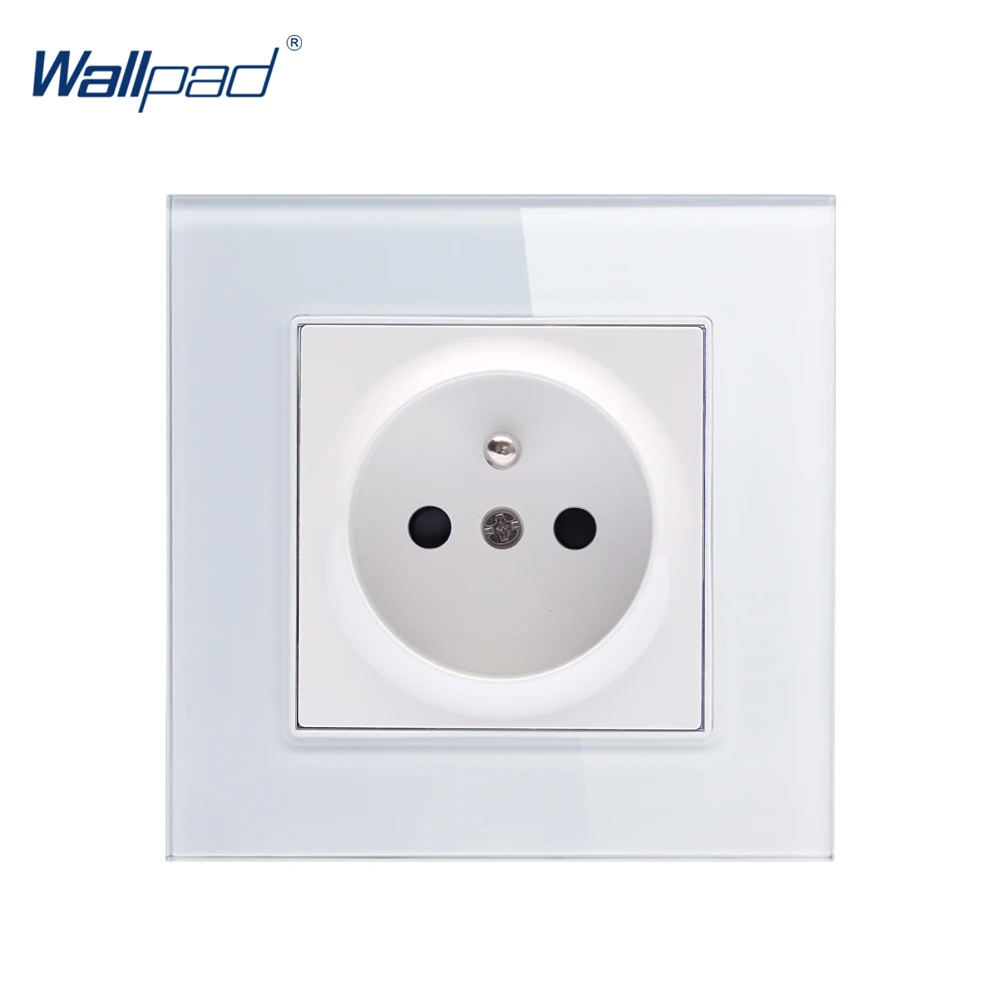 Настенная розетка из закаленного стекла 110 250 В 10A 16A 16 А|french wall socket|outlet power socketoutlet |