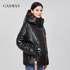 GASMAN 2022 Parka hooded thick winter women jacket fashion Women coat brand zipper outwear Female solid autumn puffer jacket 213 ► Photo 3/6