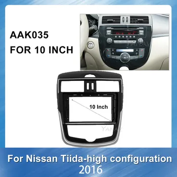 

Car radio stereo receiver Face Trim Kit Dash Mount Fascia Frame For NISSAN Tiida High match 2011 Face Dash Mount Trim Kit Fascia
