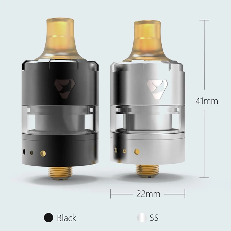Advken Manta V2 MTL 22MM RTA 2ml capacity Rebuildable Tank PEI Drip Tip Vaporizer vape Atomizer Fit