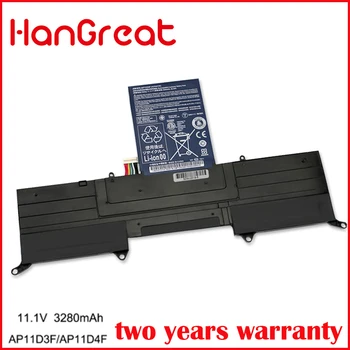 

HanGreat AP11D3F 3280mAh New Laptop Battery For Acer Aspire S3 S3-951 S3-391 MS2346 AP11D4F 3ICP5/65/88 3ICP5/67/90 11.1V 36.4Wh