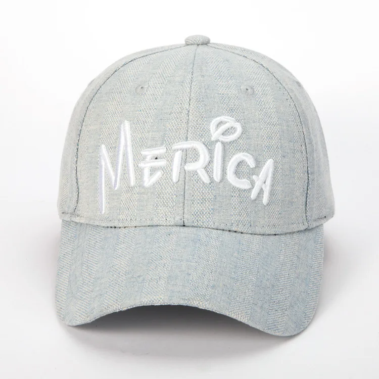 baseball cap women's fashion European and American style European and American style embroidery casual hat men's tongue cap