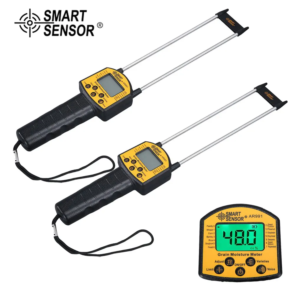 

2Pcs Grain Moisture Meter Digital Moisture Meter AR991 Use For Corn,Wheat,Rice,Bean,Wheat Flour fodder rapeseed seed