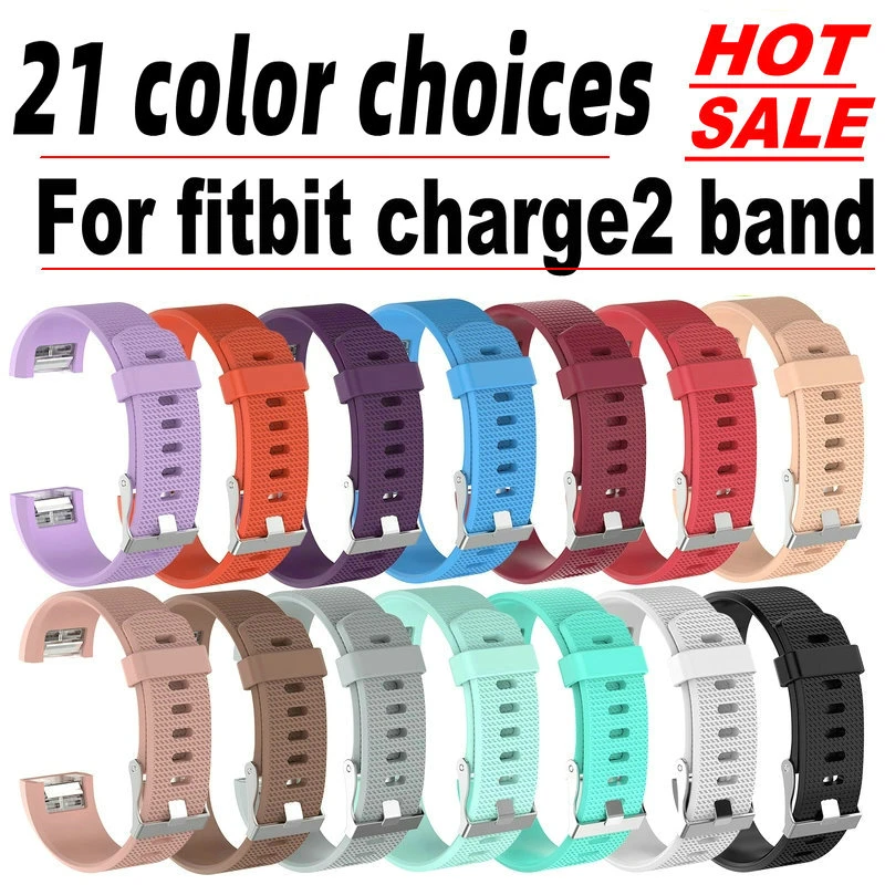 Replacement Silicone Rubber Band Strap Wristband Bracelet For Fitbit 2 Charge2 Small Large Size - Smart - AliExpress