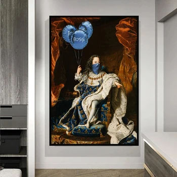The World is Yours and Masked People Artworks Printed on Canvas 22