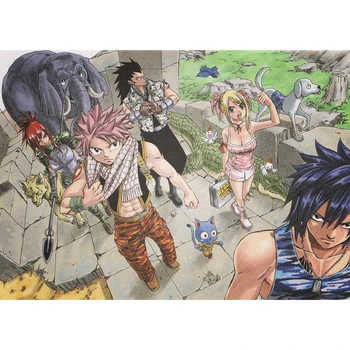 

Fairy Tail Diy Diamond Painting Full Round Drill 5D Home Decor Japan Anime Character Cross Stitch Wall Art Embroidery Pictures
