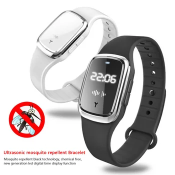 

Ultrasonic Natural Mosquito Repellent Bracelet Waterproof Pest Insect Bugs Anti Mosquito Insect Bracelet Ultrasound Outdoor Kids