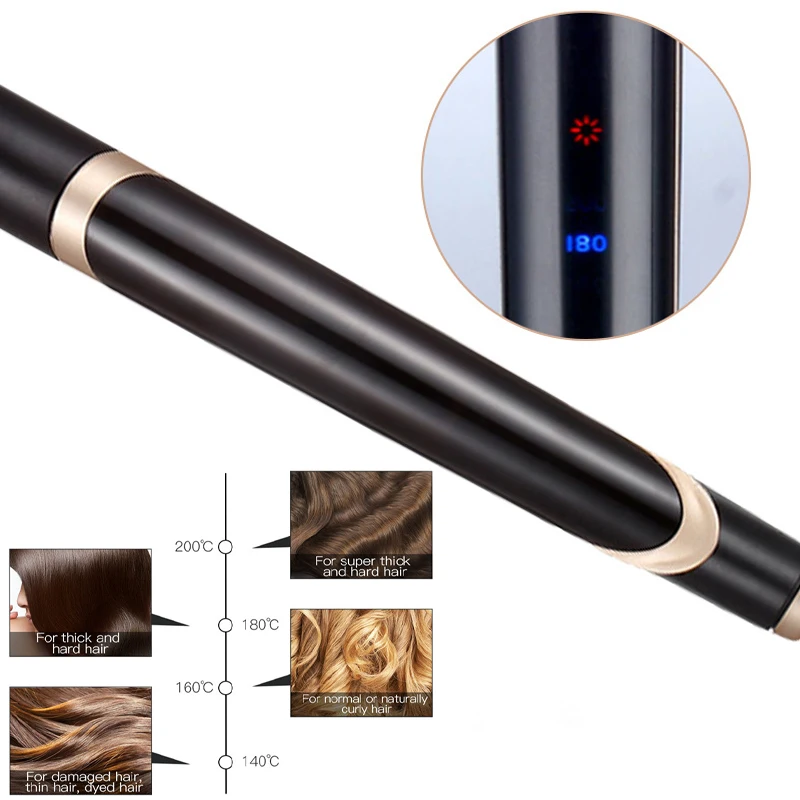 Профессиональный Выпрямитель для волос Плойка утюжок отрицательные ионы