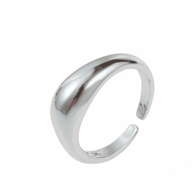 Tarnish Free 2mm 4mm 6mm Stainless Steel  Gold Plated Silver Color Knuckle Rings For Lady Minimalist Gold Rings For Women