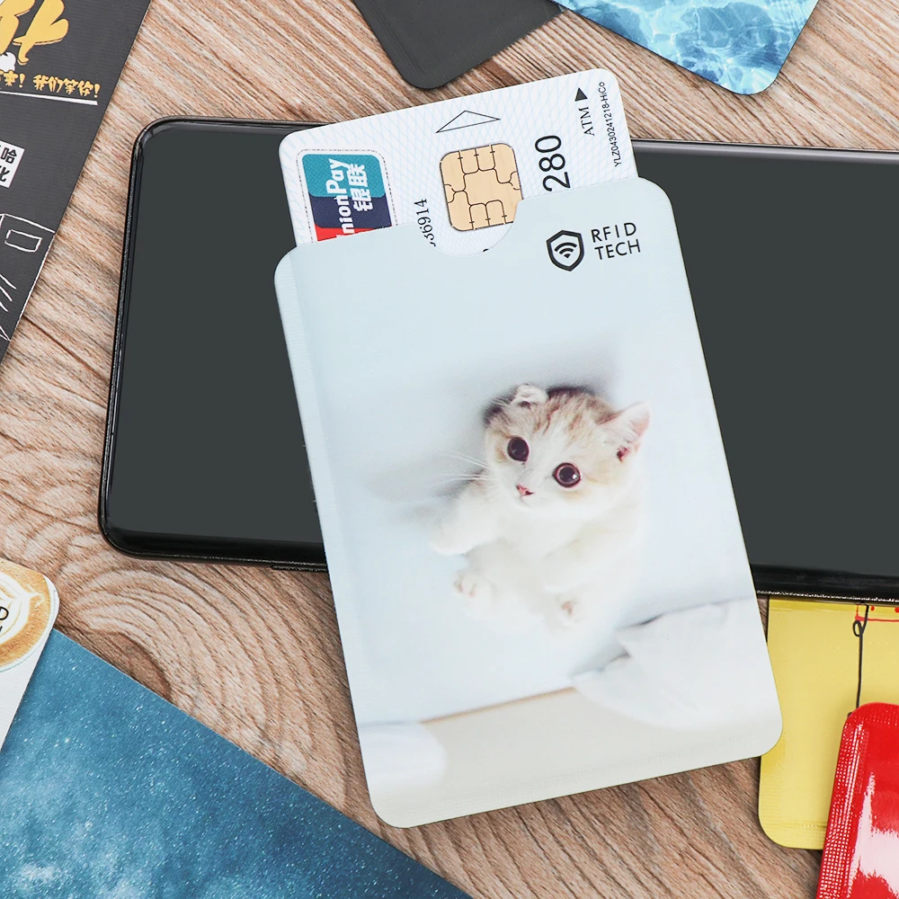 Чехол для банковских карт с защитой от кражи и RFID защитой|Держатели записок| |