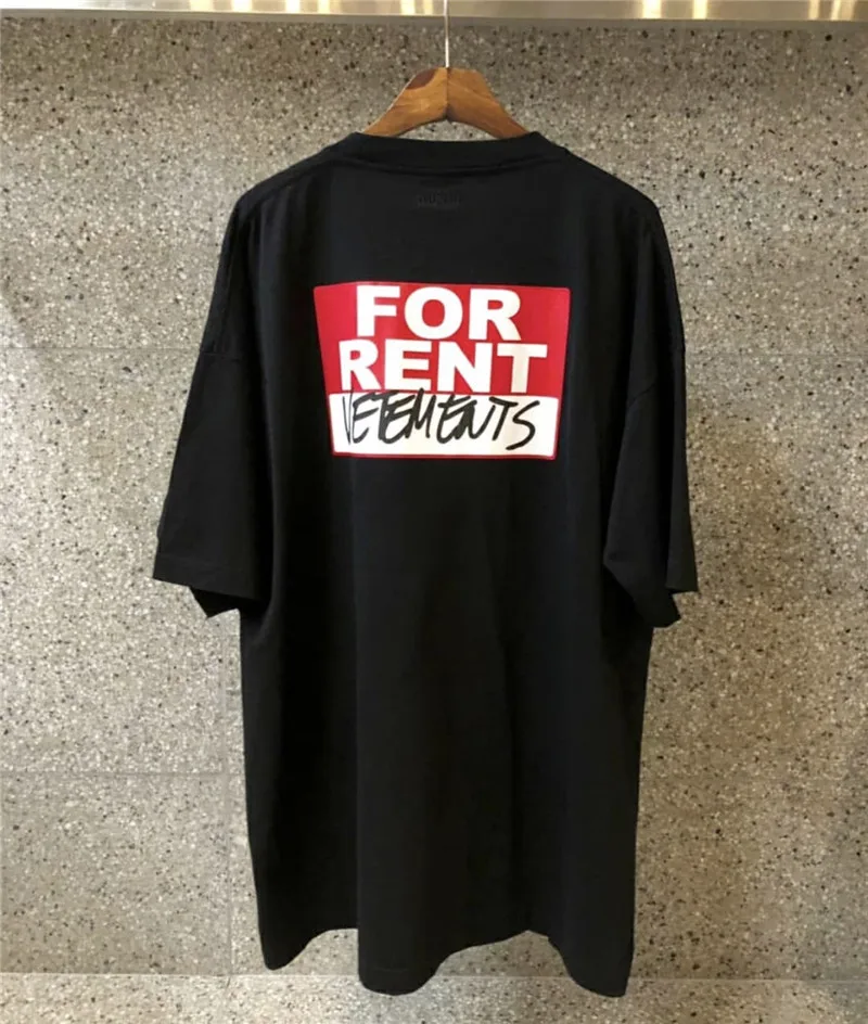 Мужская и женская футболка Vetements 1:1 лучшее качество Летний стиль в стиле хип