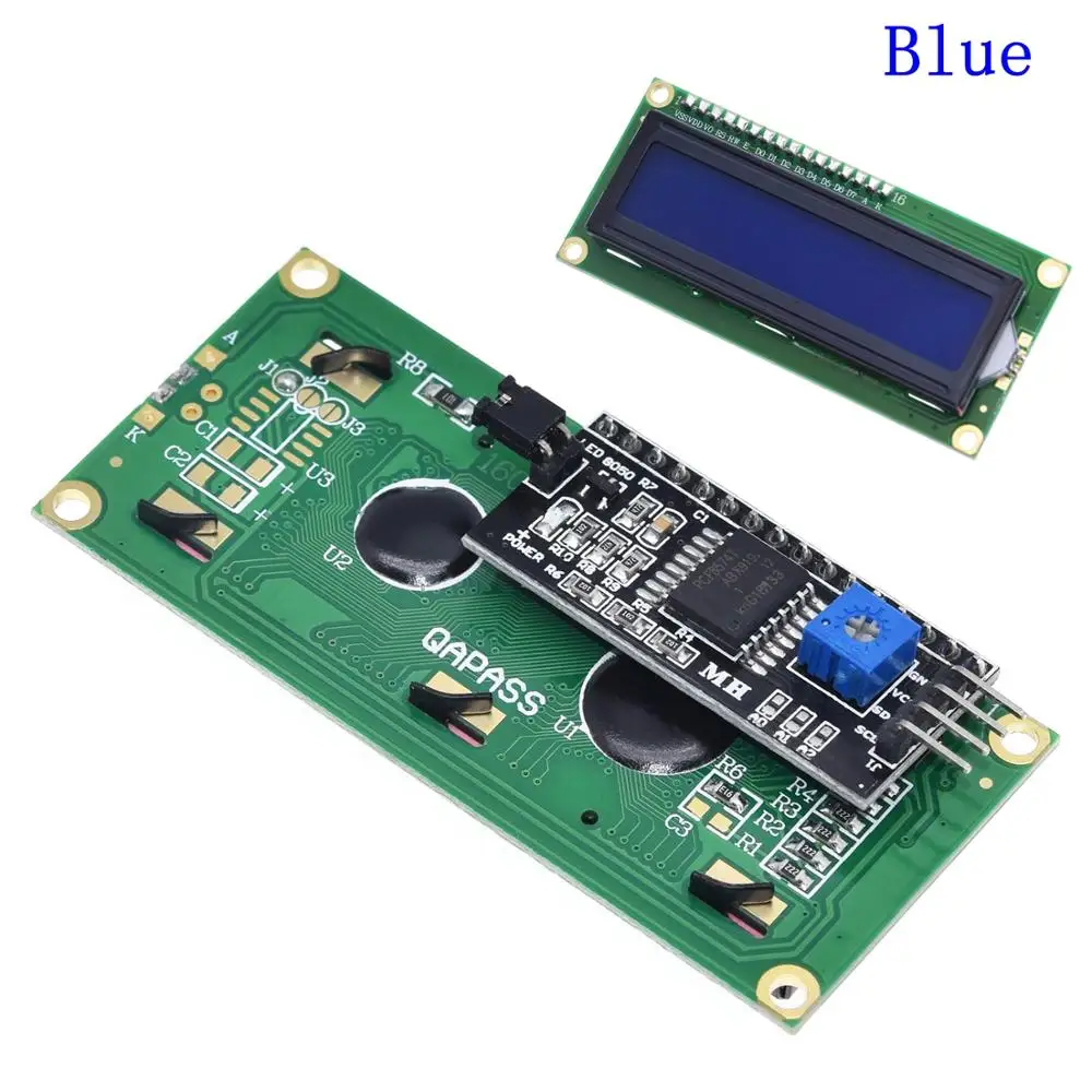 Модуль ЖКД синий зеленый экран IIC/I2C 1602 для arduino LCD UNO r3 mega2560 LCD1602|lcd 1602|lcd lcdlcd i2c |