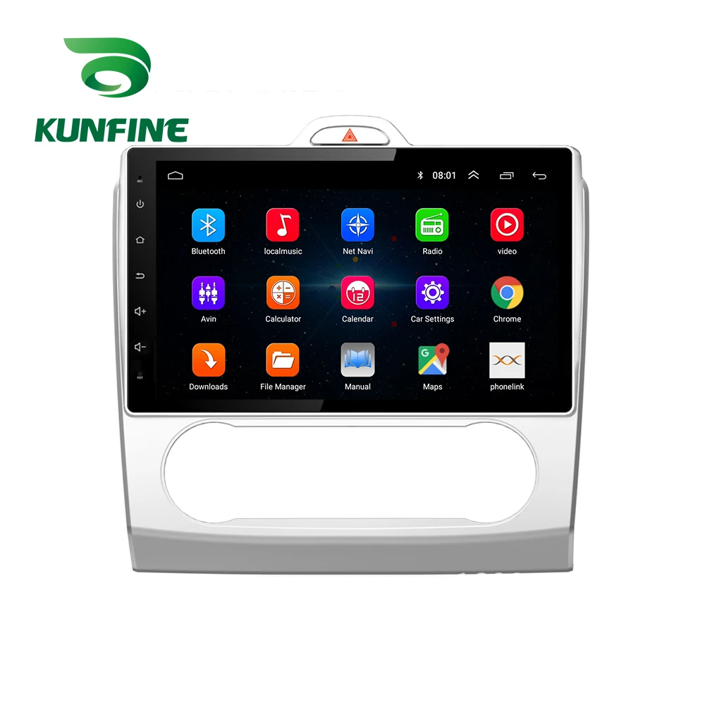 Восьмиядерный 1024*600 Android 8,1 автомобильный DVD gps навигатор плеер Deckless стерео для FORD Focus 2004-2011 радио головное устройство wifi