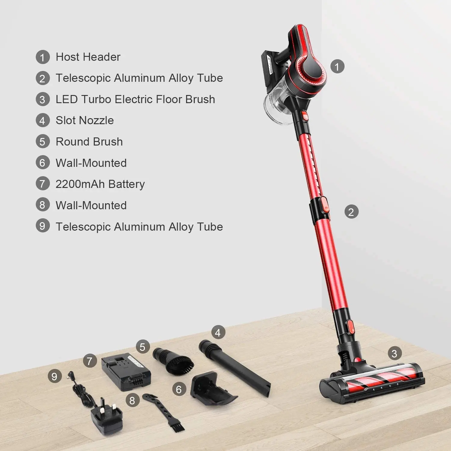 Moosoo K17u Cordless Vacuum Cleaner 