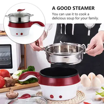 

Kitchen Steam Pot Double-Layer Electric Cooking Small Pot Multifunctional Steam Pot Non-Stick Stockpot Steamer Cooking Boiler