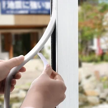 2 м клейкая пенопластовая лента Погодная осадка эксклюзивное уплотнение двери окна зазор изоляция резиновая лента