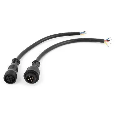Pair 5 Pin Male to Female Waterproof Connector Cable for LED Light Strips | Обустройство дома