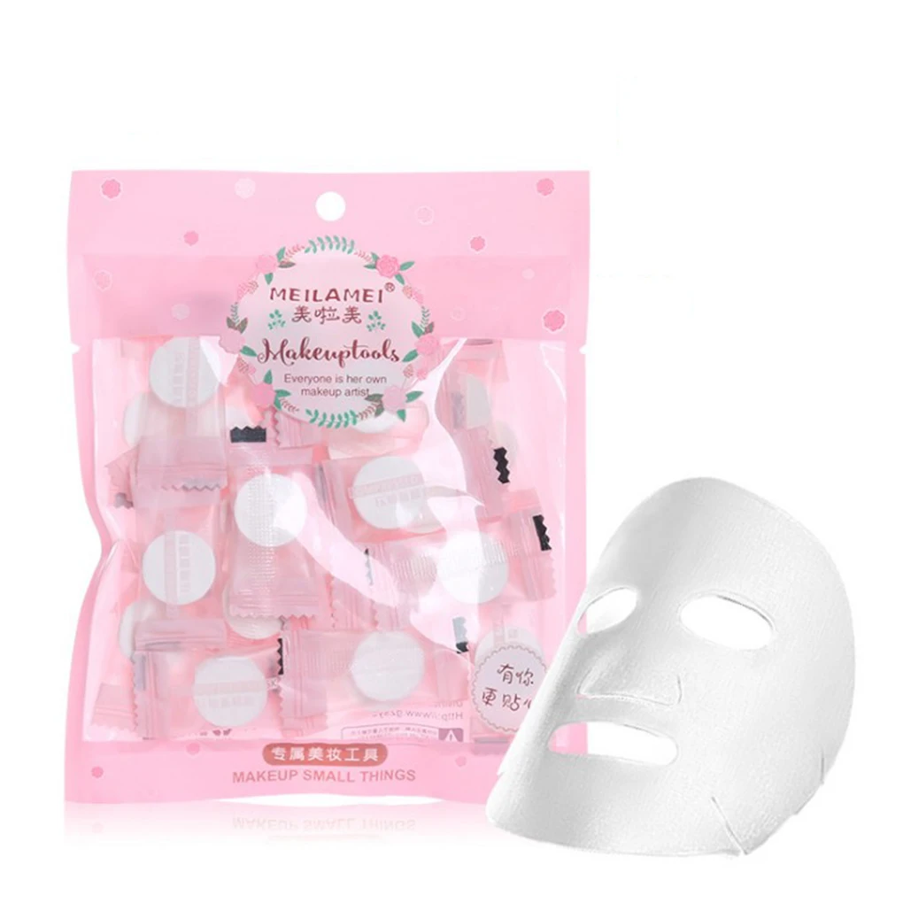 

NEW 30pc/pask Compressed Face Mask Paper Disposable Facial Masks Papers Natural Skin Care Wrapped Masks DIY Makeup Beauty Tool