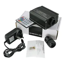 16 Вт волоконно-оптический светодиодный светильник RGBW двигатель драйвер 28Key RF пульт дистанционного управления светильник f/PMMA Пластиковый кабель звезда потолок DIY Декор
