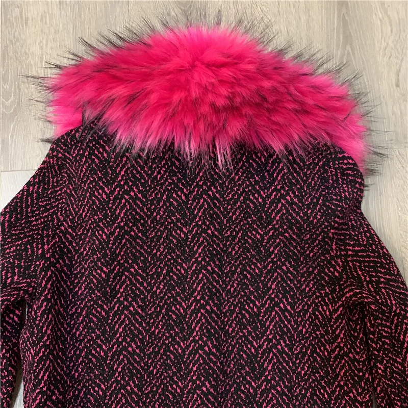 11,5 осень-зима новые свободные однобортные свитеры для маленьких девочек пальто кардиган с искусственным мехом цвет