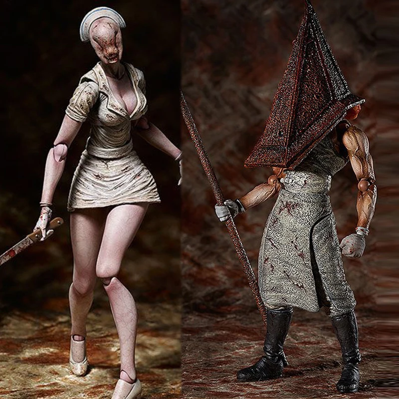 Фигурка Figma в виде головы пузырька медсестры строительная фигурка SP 055 Silent Hill 2