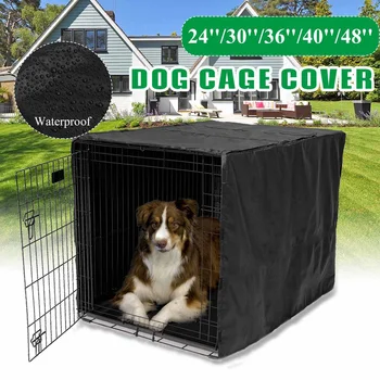 

Dog Kennel House Cover Waterproof Dust-proof Durable Oxford Dog Cage Cover Foldable Washable Outdoor Pet Kennel Crate Cover