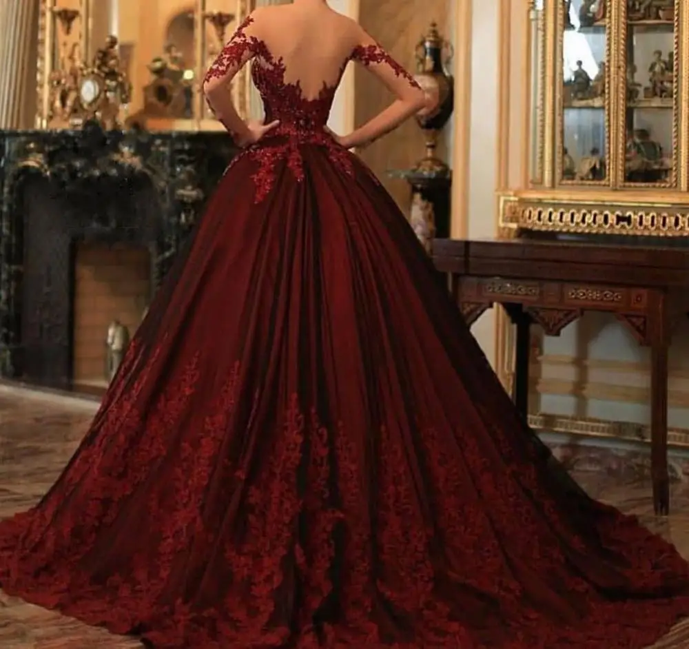 Вечернее торжественное платье Abendkleider Vestido Longo Festa Robe De Soiree, бальное платье с длинными рукавами, арабские вечерние платья