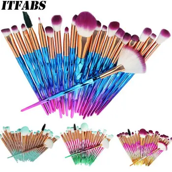 

20Pcs Set Unicorn Diamond Beauty Makeup Brushes Eyebrow Eyeshadow Soft Brush Kit