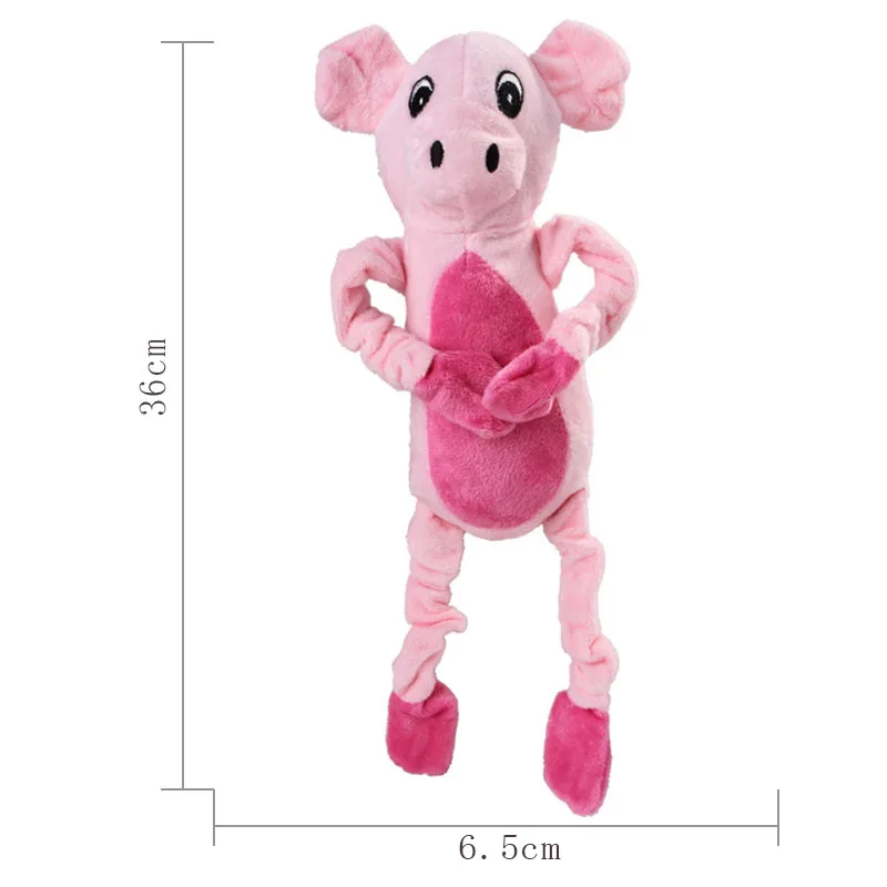 pig Новые формы в виде животных плюшевые жевательные молярные игрушечный слон интерактивные скрипучие игрушки для собак Игрушки для щенка чистить зубы - Цвет: pig