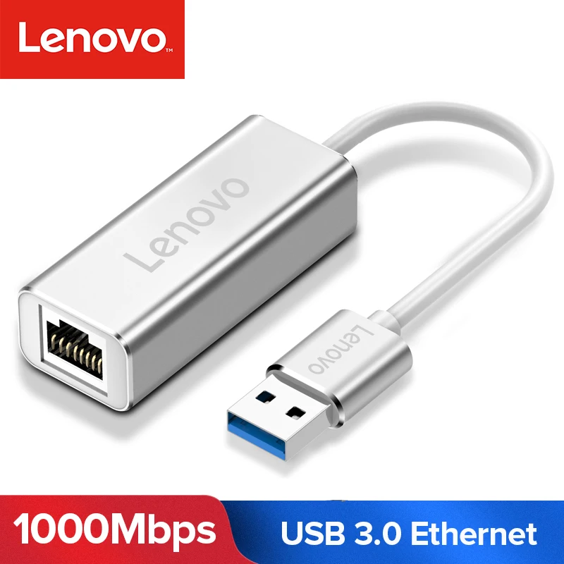 Lenovo USB Ethernet адаптер USB 3,0 2,0 Сетевая карта для RJ45 Lan для Windows 10 Xiaomi Mi коробка 3 Nintend коммутатора ethernet USB