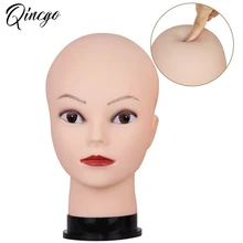 

Silicone Training Mannequin Head Soft Massage Makeup Practice Head Model Cosmetology Training Eyelash Extensions Head for Wigs